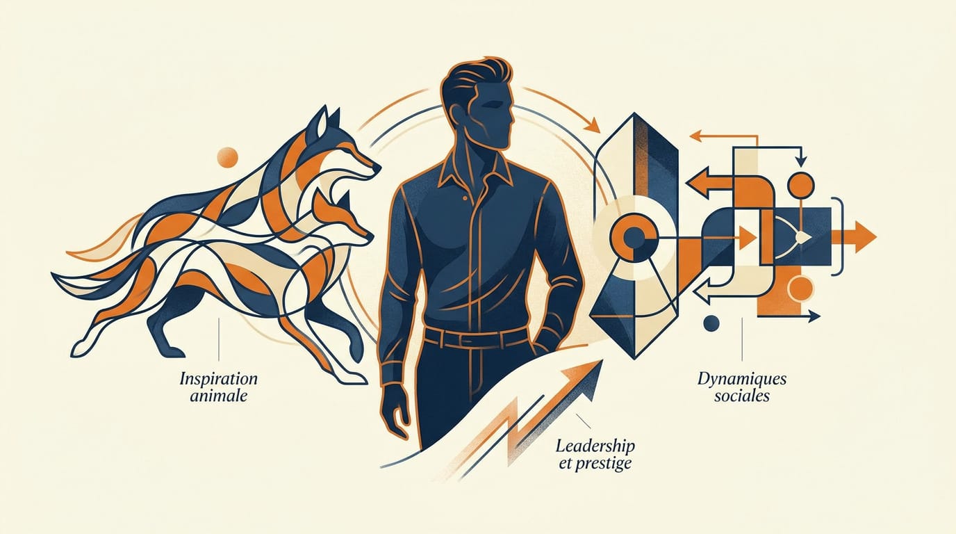 Représentation symbolique de l'évolution de la masculinité et de l'autorité sociale