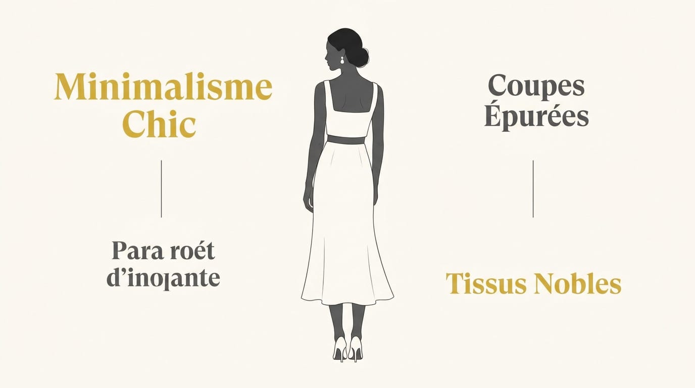Robe de mariage civil minimaliste et chic en crêpe de soie blanche