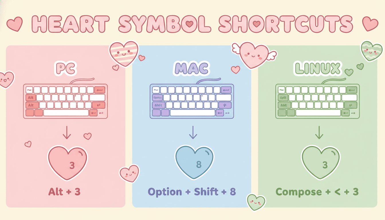 découvrez comment créer facilement un cœur avec votre clavier grâce à nos astuces simples et rapides.