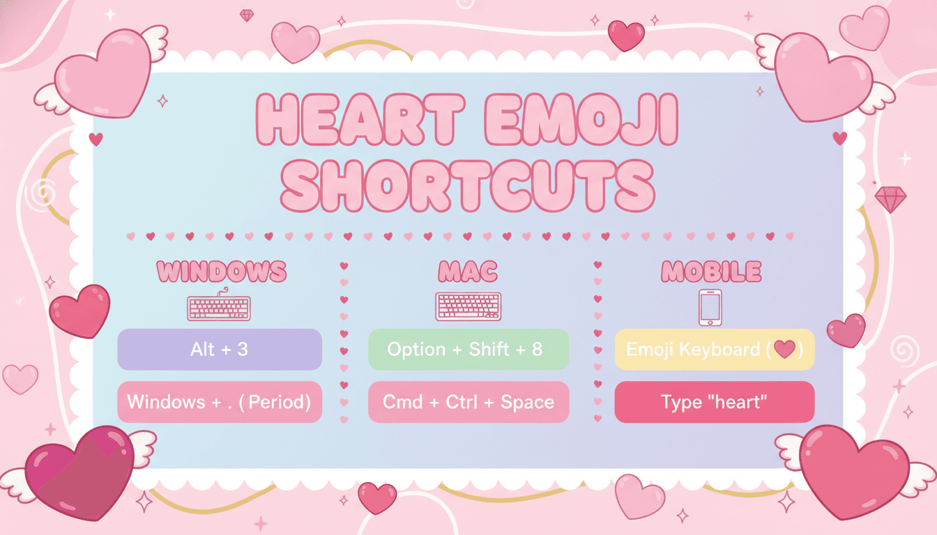 apprends à utiliser facilement le cœur emoji sur ton clavier pour mieux exprimer tes émotions dans tes messages et conversations.