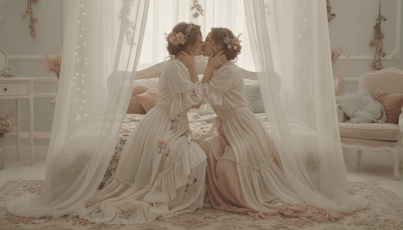découvrez l'histoire touchante de deux femmes qui partagent un moment d'amour tendre et passionné, célébrant la beauté de leurs sentiments avec douceur et intensité.