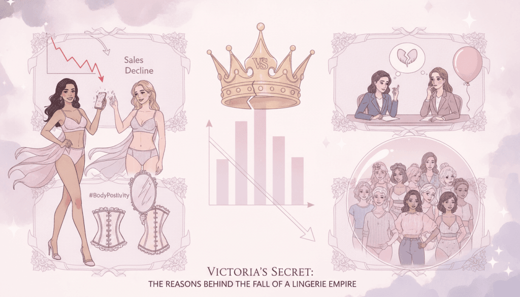 découvrez les causes majeures qui ont conduit à la chute de victoria's secret, autrefois un empire incontournable de la lingerie, à travers une analyse détaillée des défis et changements du marché.